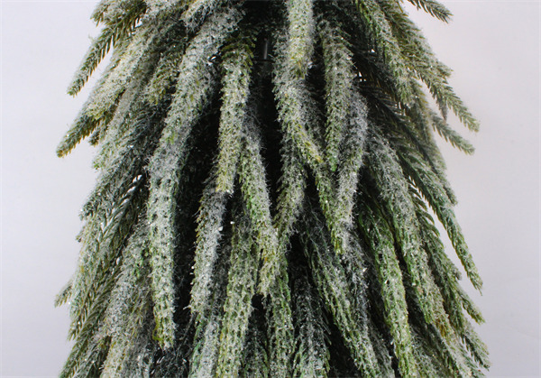 Decorações de Natal verdes para festas de fim de ano em casa com acabamento em gelo