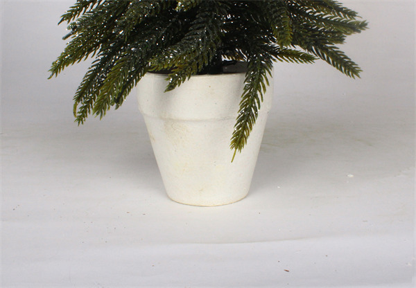 Small Christmas Decorations in White Pot.jpg