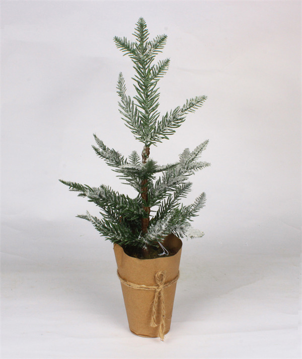 Small Christmas Decorations in Brown Paper Pot.jpg